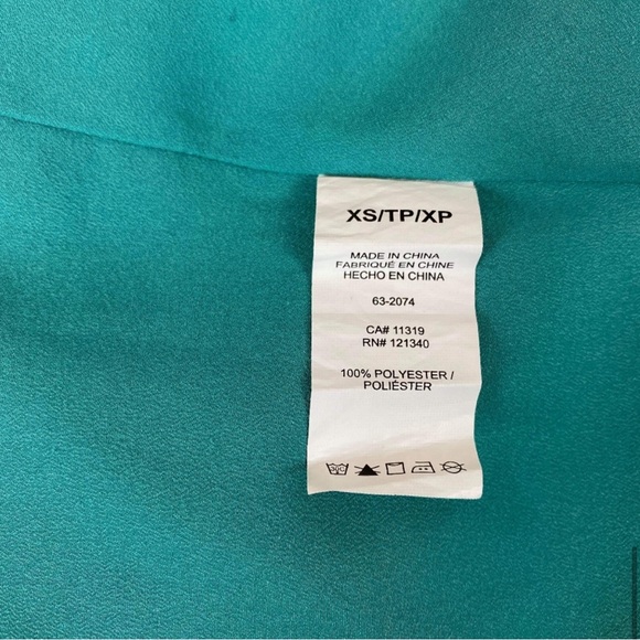 Dynamite Tank Top Teal V Neck - Picture 5 of 6